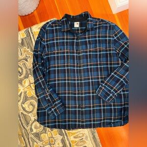 NORTH FACE MENS XXL FLANNEL SHIRT